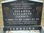 FERREIRA Susanna Elizabeth 1945-1991