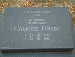 FOURIE Christie 1941-1990