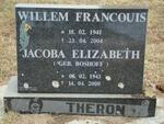 THERON Willem Francouis 1941-2004 & Jacoba Elizabeth BOSHOFF 1943-2000