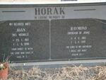 HORAK Raymond 1915-2001 & Joan NICHOLS 1917-1998