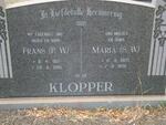 KLOPPER Frans P.W. 1917-1986 & Maria S.W. 1920-1990
