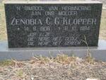 KLOPPER Zenobia C.G. 1906-1984