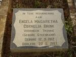 BRINK Engela Magaretha Cornelia formerly TROSKIE nee STEENKAMP 1912-1997