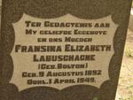 LABUSCHAGNE Fransina Elizabeth nee BOLTON 1892-1949