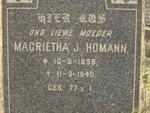HOMANN Margrietha J. 1859-1940