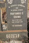 GOUWS Marthinus G. 1909-1958