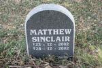 SINCLAIR Matthew 2002-2002