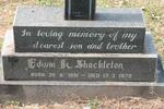 SHACKLETON Edwin K. 1951-1975