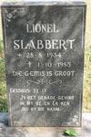 SLABBERT Lionel 1934-1985