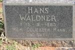 WALDNER Hans -1963
