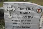 FERREIRA Cristina Maria 1968-1983