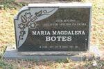 BOTES Maria Magdalena 1948-2004