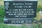 POTGIETER Martina Naomi 1945-1996