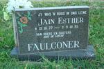 FAULCONER Jain Esther 1977-1995
