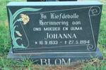 BLOM Johanna 1933-1994