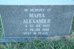 ALEXANDER Maria 1939-1999