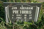 PRETORIUS Jan Abraham 1947-2003