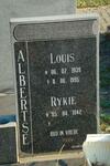 ALBERTSE Louis 1939-1995 & Rykie 1942-