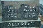 ALBERTYN Justin Otto 1932-1996 & Natalie Eleanor 1942-2007