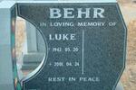 BEHR Luke 1942-2001
