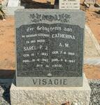 VISAGIE Sarel P.J. 1893-1962 & A.M. 1900-1997