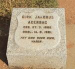 AGENBAG Dirk Jakobus 1882-1961