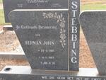STEBBING Herman John 1921-1987