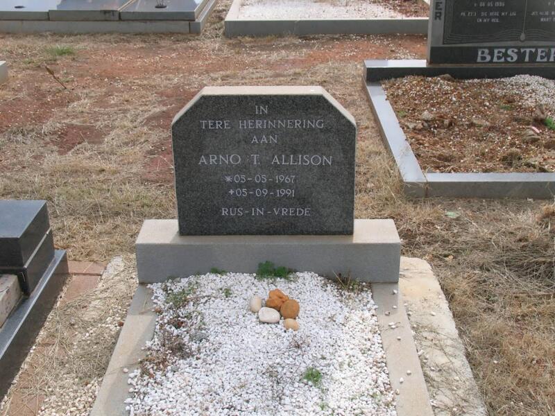 ALLISON Arno. T. 1967-1991