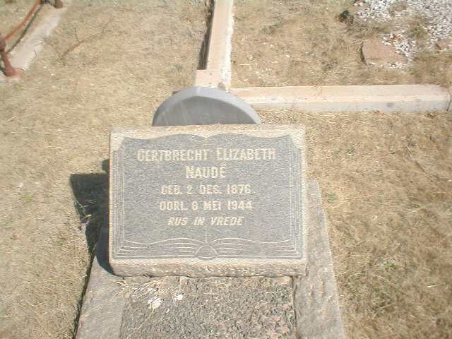 NAUDÉ Gertbrecht Elizabeth 1876-1944