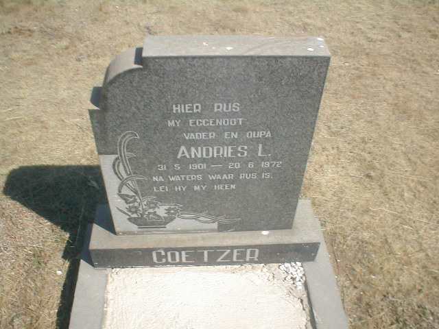 COETZER Andries L 1901-1972