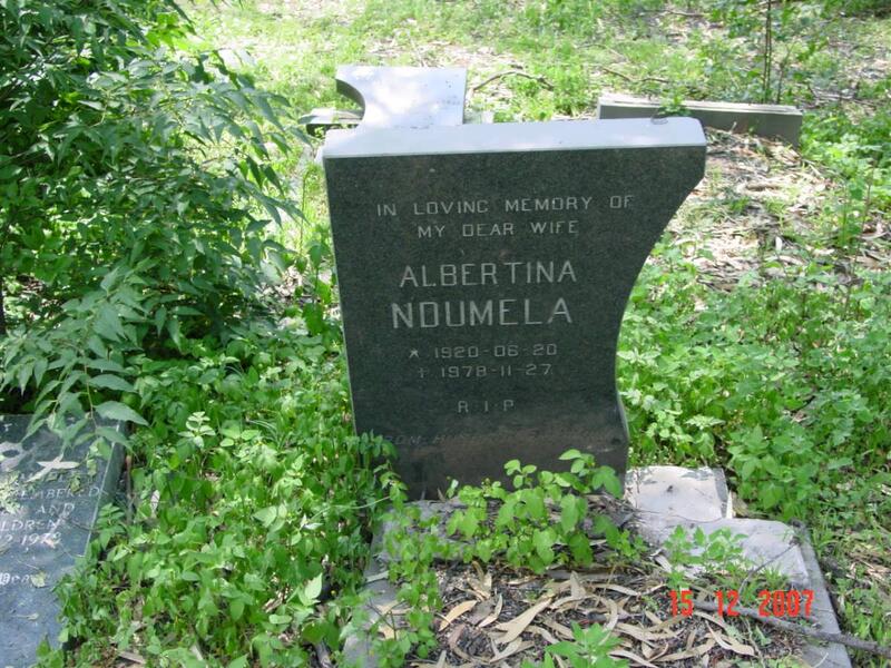 NDUMELA Albertina 1920-1978