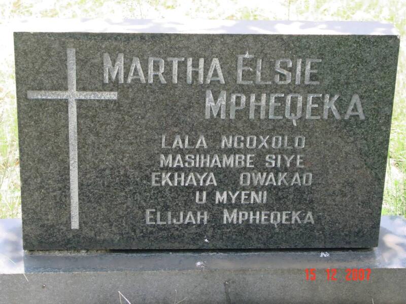 MPHEQEKA Martha Elsie