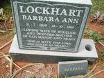 LOCKHART Barbara Ann 1939-1980