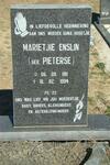 ENSLIN Marietjie nee PIETERSE 1911-1994