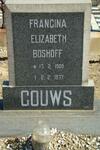 GOUWS Francina Elizabeth nee BOSHOFF 1909-1977