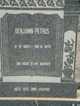 NIEKERK Benjamin Petrus, van 1887-1972 & Susanna C.P. SWANEPOEL 1890-1979 
