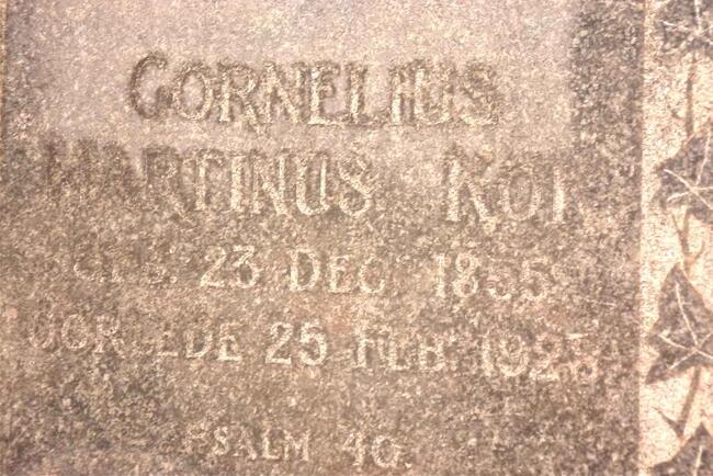 KOK Cornelius Martinus 1855-1928