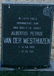 WESTHUIZEN Albertus Petrus, van der 1929-1991