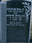 GROENEWALD Barend Nicolaas 1919-1991