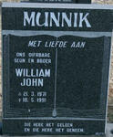 MUNNIK William John 1971-1991