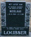 LOUBSER Nicolaas 1900-1991