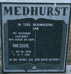 MEDHURST Meddie 1920-1991