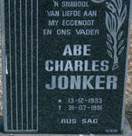 JONKER Abe Charles 1933-1991