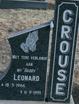 CROUSE Leonard 1966-1991