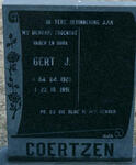 COERTZEN Gert J. 1920-1991