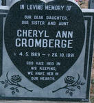 CROMBERGE Cheryl Ann 1969-1991