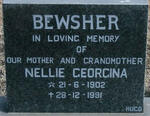BEWSHER Nellie Georgina 1902-1991