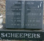 SCHEEPERS Cornelius C. 1923-1992 & Johanna A. 1924-1993