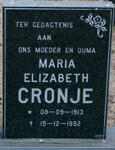 CRONJE Maria Elizabeth 1913-1992