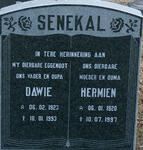 SENEKAL Dawie 1923-1993 & Hermien 1920-1997